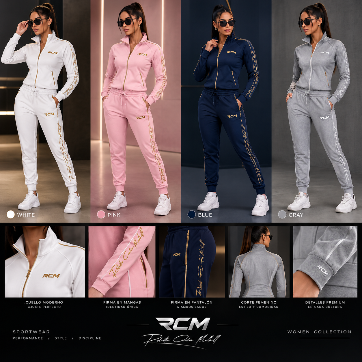 Signature on sleeve and pant detail